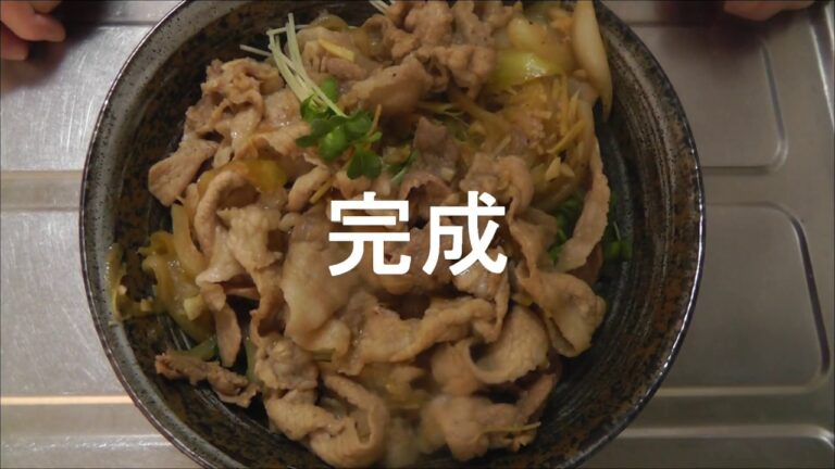 [疲労回復効果] スタミナ丼　豚肉とにんにく入り
