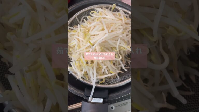 何これ〜ウマ！！お弁当や副菜にも♪#shorts #簡単レシピ #時短 #ダイエット #もやしナムル #もやしレシピ
