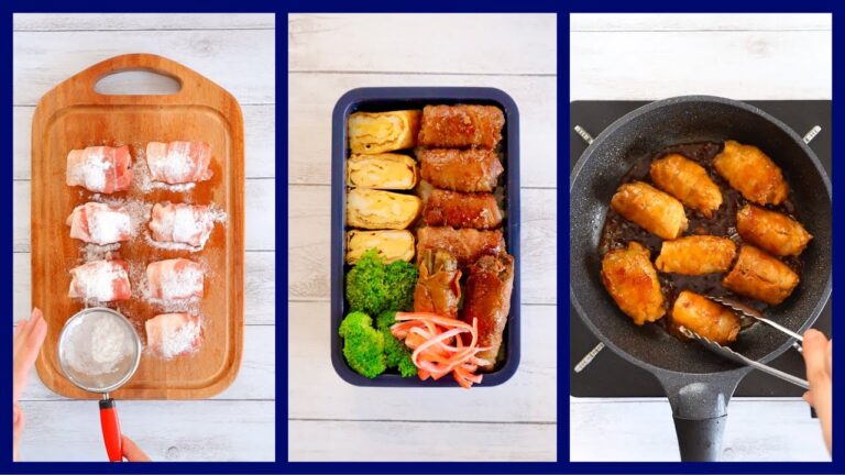 絶品！簡単！！大根肉巻きの作り方とお弁当の詰め方🍱