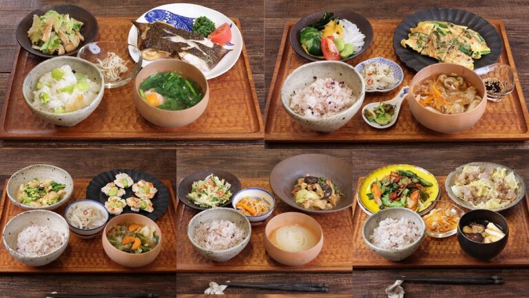 【薬剤師の健康ごはん】一汁三菜5月の和食晩御飯 3600円5日間献立(2025年5月)｜(602)