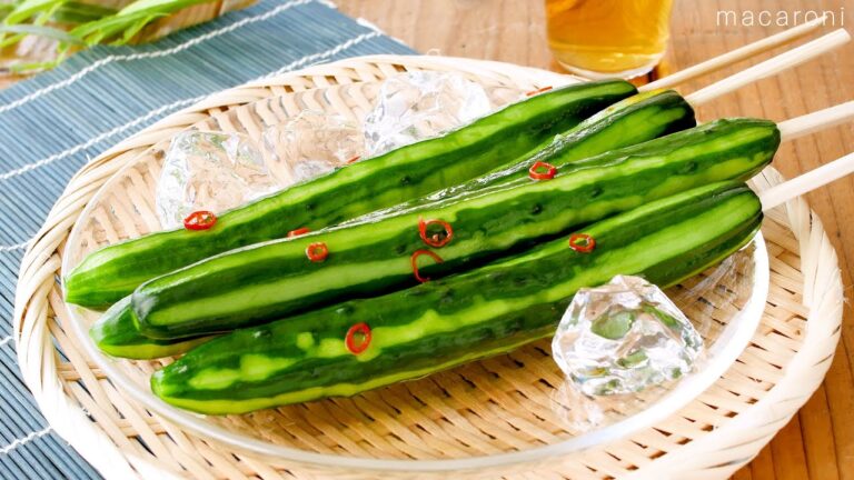 【昆布茶できゅうりの一本漬け】昆布茶の旨みがじんわり！暑い季節に♪