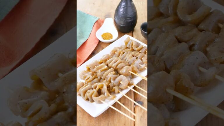 【ヘルシーおつまみ！】串こんにゃくのみそ煮 #こんにゃく #おつまみ #ヘルシー