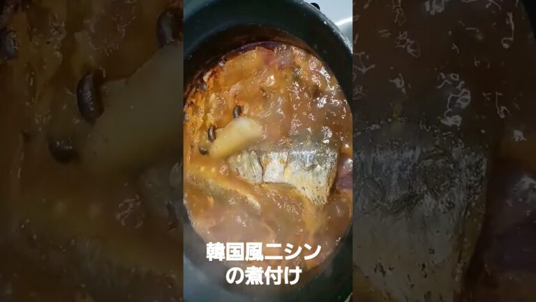 #BBA3960  #ニシン韓国風煮付け　#辛い煮付け　ニシンと大根の辛い煮付け　#ランチ