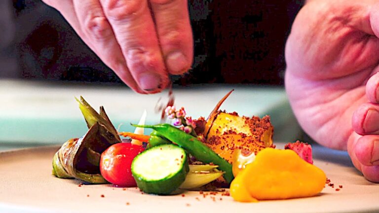 ミシュランシェフのサラダとパスタ Japanese Michelin star Chef's Salad and Pasta