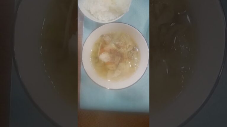 豚バラ肉の野菜満載スープ@schoollunchtv4243