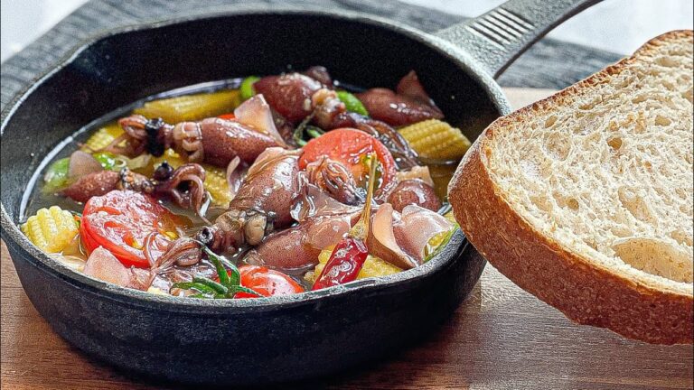 【ホタルイカのアヒージョ】旬の食材を使ったアヒージョのレシピをご紹介【アヒージョ】【富山県産ホタルイカ】【おつまみ】【ビストロ】