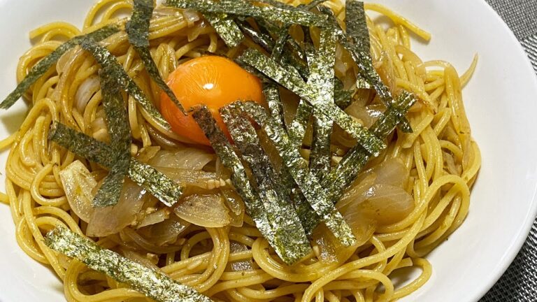 ごはんですよ。のパスタ【パパでも作れる簡単料理：飯テロ】Japanese seasoning "Gohandesuyo" pasta