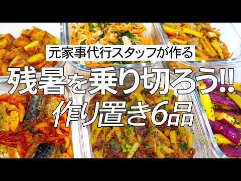 【お休みしてた理由】野菜たっぷりの栄養満点作り置き6品