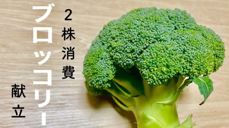 【ブロッコリーの献立】消費レシピ４品【晩ご飯】