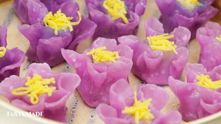 【ひな祭り料理🎎】花咲くカラフルしゅうまい🌸