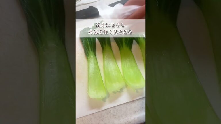 オシャレに美味しく野菜を食べる【チンゲンサイの巻きナムル】#簡単レシピ #ダイエット #ヘルシーレシピ