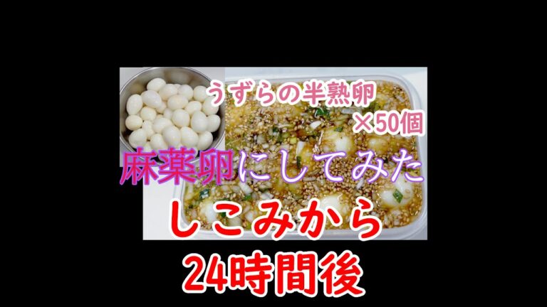 麻薬卵仕込んでから24時間後・・・うずらの半熟卵50個で麻薬卵作ってみた #Shorts