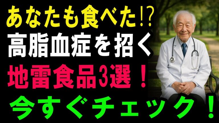 【医師も警告】高脂血症患者が絶対に食べてはいけない最凶食品トップ3！