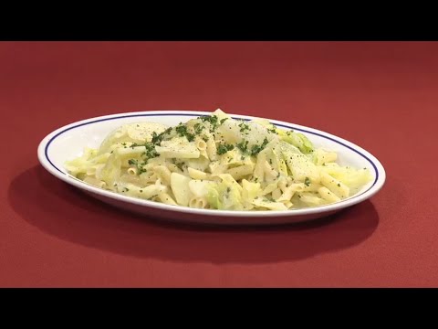 キャベツとジャガイモのパスタ