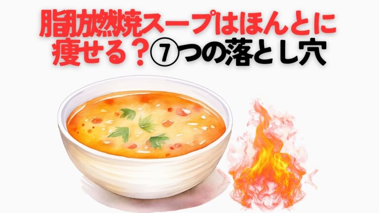 「脂肪燃焼スープはほんとに痩せる？7つの落とし穴」