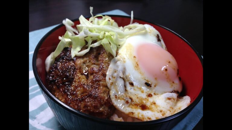 和風おろしハンバーグとロコモコ丼の作り方【簡単ボッチめし】