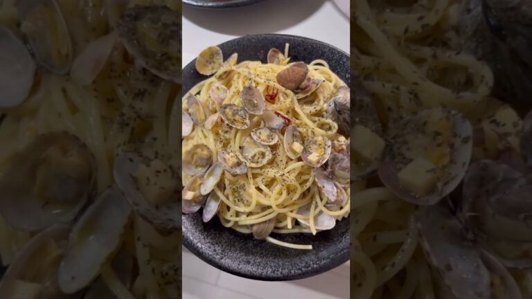 潮干狩りで取ってきたアサリやハマグリでボンゴレビアンコ作りました！
