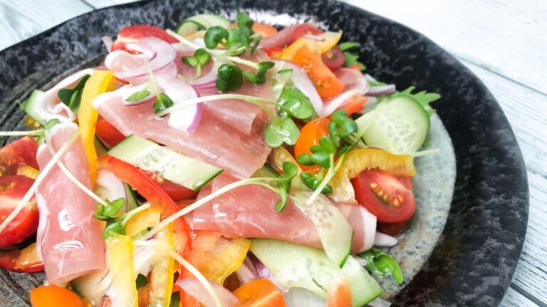 勤務医が出勤前に作るダイエット朝ごはん【生ハムカルパッチョ】/筒井チャンネルさんリスペクト