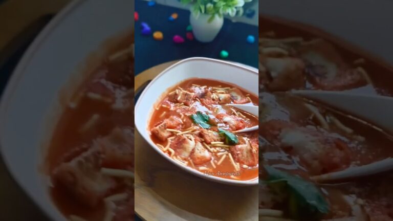 This manchow soup recipe is going to feel like a hug inside a bowl!🥰