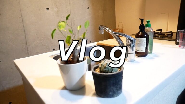 VLOGはじめました。仕事おわりの自炊🍳残りごはんできのこリゾット🍚🍴
