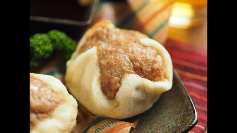 はみだし肉まんの作り方、食パンと電子レンジで簡単レシピ