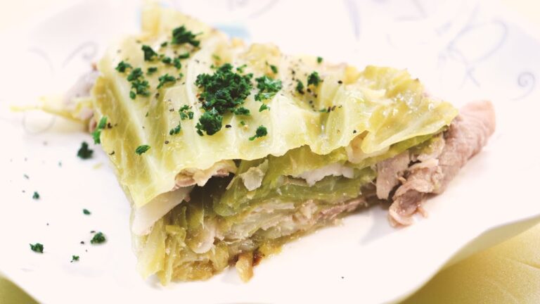 キャベツと豚肉のミルフィーユ煮【料理】