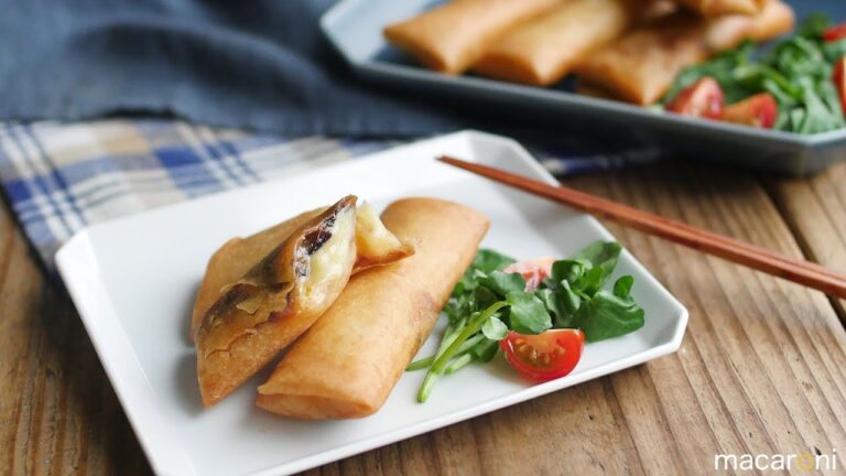 じゅわっと溢れる。とろとろなすチーズ春巻きのレシピ 作り方