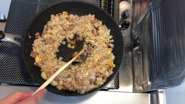 簡単！！５分でできる豚ネギ炒めチャーハン！！
