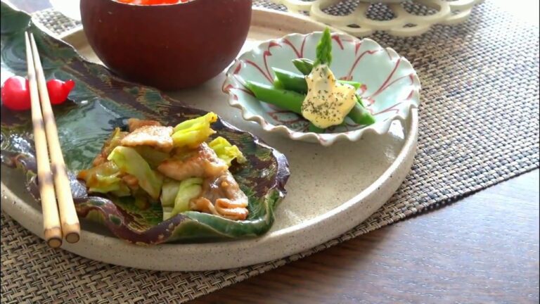 病院が考えた健康レシピ★腎臓病対策にも！【茹でアスパラと豚の味噌炒め】