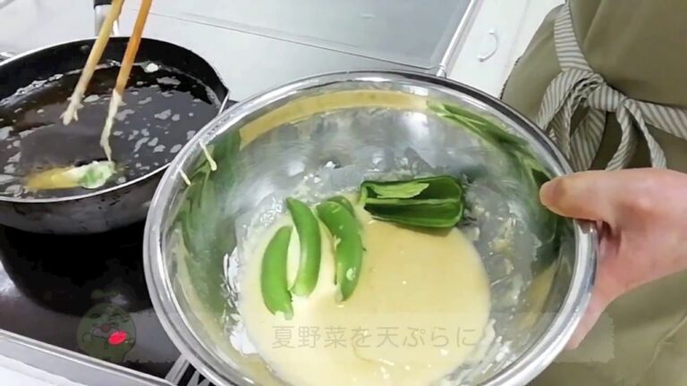 グリーンファームの体験　夏野菜でぶっかけ天ぷらうどん