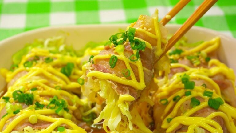 電子レンジで3分！キャベツ肉巻き