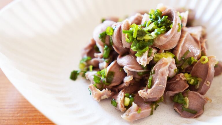 【居酒屋料理】砂肝のねぎ和え