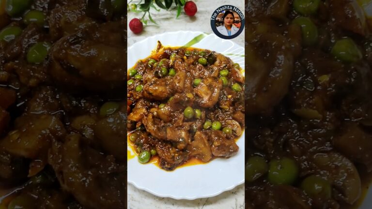 matar mushroom  recipe #shorts #shortsfeed #shortvideo #mushroom #viralplzz #वायरलशॉर्ट्स #cooking
