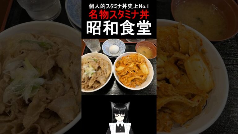 昭和食堂 秋葉原駅前店「スタミナ丼」と「豚キムチ丼」をご紹介