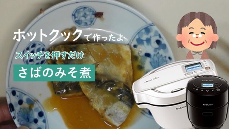 【さばのみそ煮】ホットクックのスイッチを押すだけで簡単！