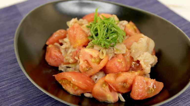 豚肉とトマトのしょうが炒め