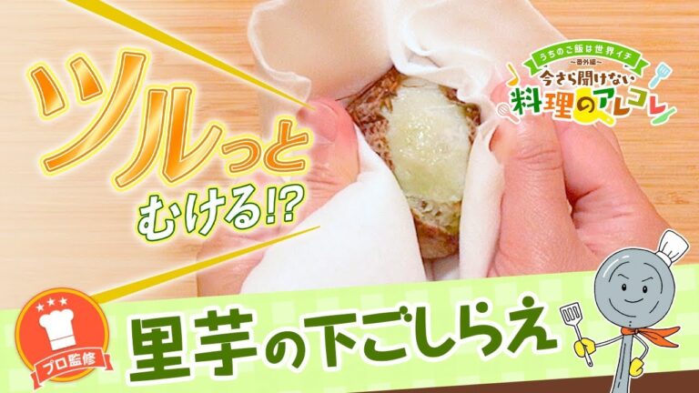 【プロ監修】vol.66 里芋の下ごしらえ【料理の基本】