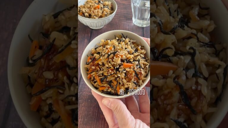 栄養爆弾ごはん！ひじき、切り干し大根、干しエビとこれ一杯で栄養満点！子どもも食いつく炊き込みご飯