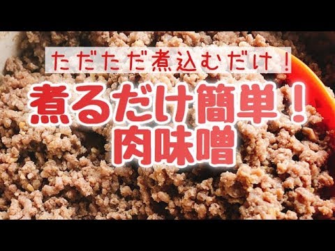 煮るだけ【肉味噌】低糖質/作り置き/挽肉レシピ/バーミキュラ