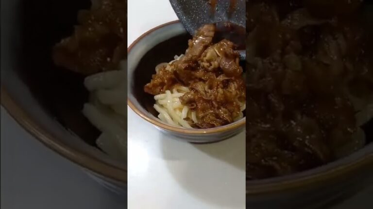 【大好き！○亀製麺の牛すき釜玉風作るよ！】アラフォー主婦のお料理