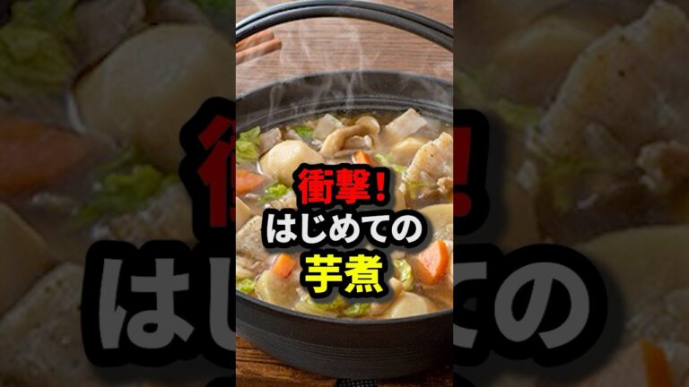 【海外の反応】芋煮会に参加することになったアメリカからの留学生…はじめての芋煮を食べて気付いた日本人の本質とは？#日本食 #和食 #郷土料理#芋煮#外国人の反応#shorts