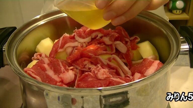 無水鍋で肉じゃが
