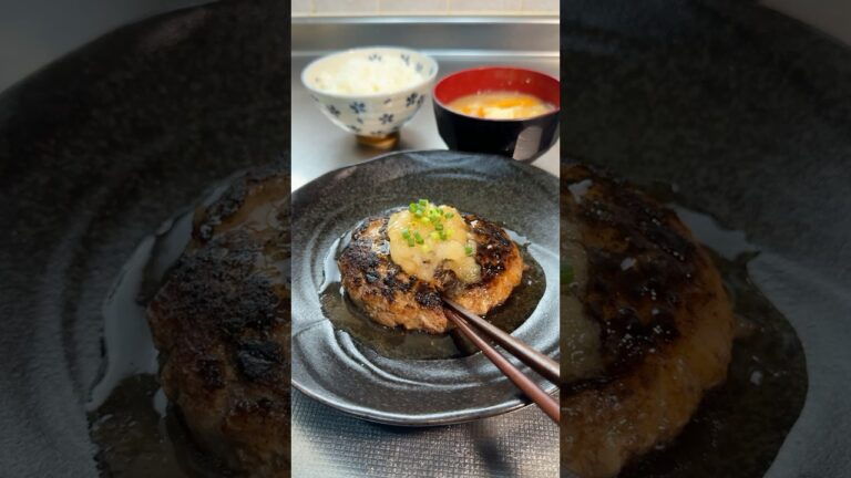 【和風出汁あんかけハンバーグ定食】 #food #cooking #料理