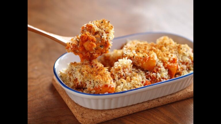 たけのこと鶏のバジルパン粉焼き