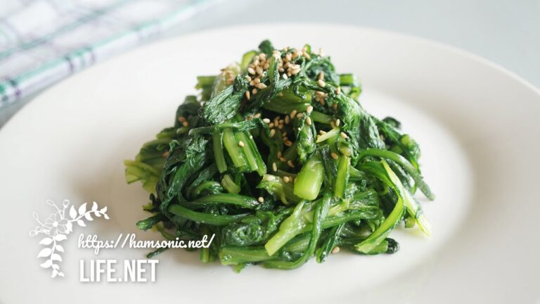 【春菊ナムルの作り方】男子ごはんの人気レシピ【和えるだけ！簡単で美味しいよ】