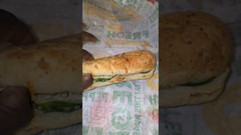 Subway's Rotisserie Chicken masterpiece: Honey Mustard, cucumbers & Spinach Revive,Cheese #Dinner