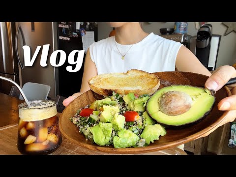 【子育てVlog】キヌアサラダ/オーガニック/手作りおやつ/ベーグル作り/🇺🇸の友からの大量荷物開封📦🥹秋の雑貨購入/