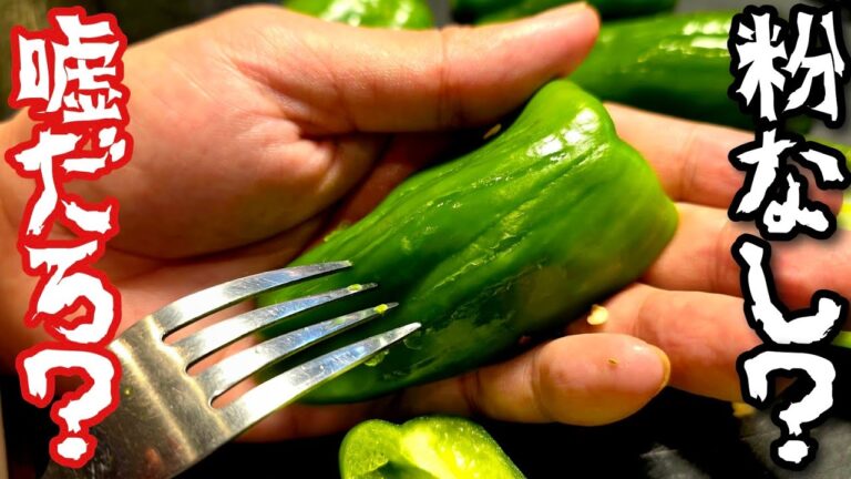 ネットで嘘みたいなピーマンの肉詰めのがバズってたので晒します