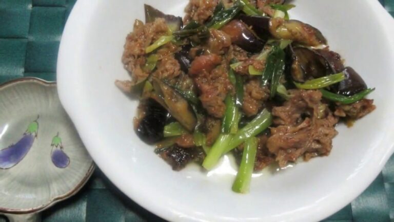 牛肉とナスの梅オイスターソース炒め：短縮版