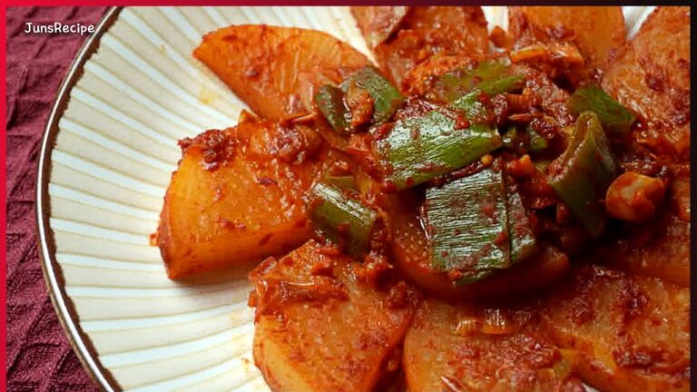 韓国料理ムジョリム、大根の煮付けレシピ。最小限の材料で最高の味。[Korean food Recipe, Braised radish ]